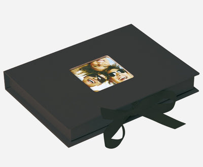 Walther fb-112-b fun - boîte de rangement photos - format 20 x 15 x 3 cm - 70 photos 13 x 18 cm - noir
