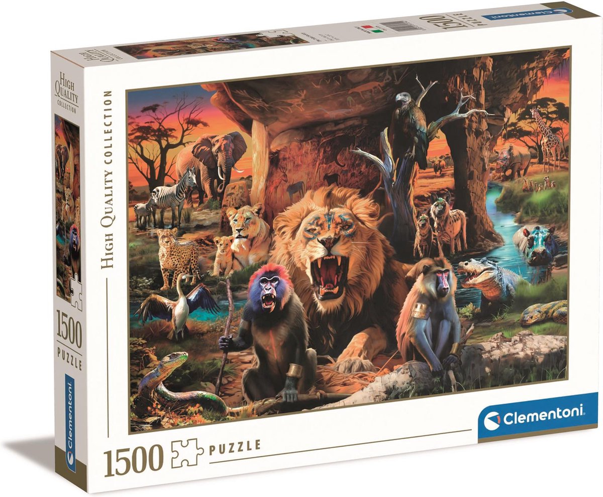 Clementoni - puzzle - 1500 pièces - thème animalier - puzzle pour adultes - collection de haute qualité