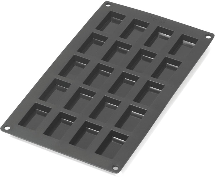 Lékué moule à 20 financiers - silicone - noir