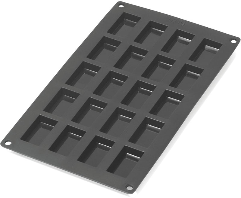 Lékué moule à 20 financiers - silicone - noir