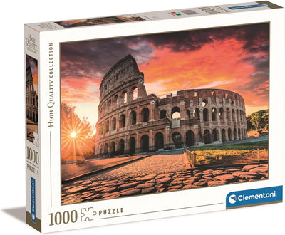 Clementoni - puzzle - 1000 pièces - coucher de soleil romain - puzzle pour adultes - collection de haute qualité