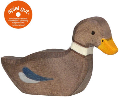Holztiger farm: duck swimming 6x2x4cm, wood