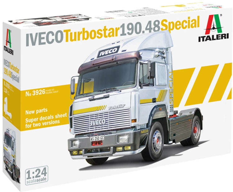 Italeri modélisme camions - 3926 iveco turbostar 190.48 spécial - camion plastique - 1:24 - modélisme