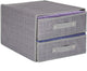 Organisateur de placard Springos | organisateur de vêtements | stockage | 2 tiroirs | gris