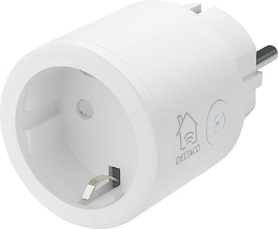 Deltaco smart home 1x prise sans fil intelligente - WiFi - 10a - 2400w - minuterie - blanc