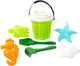 Toys Cavallino Toys Cavallino Classic Bucket Ensemble avec des formes de sable vert, 9dlg.