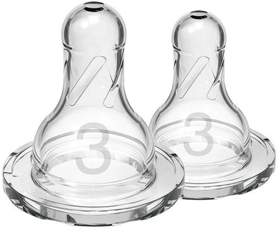 Dr. brown's options+ tétine de biberon - phase 3 - biberon à col étroit - 2 pièces