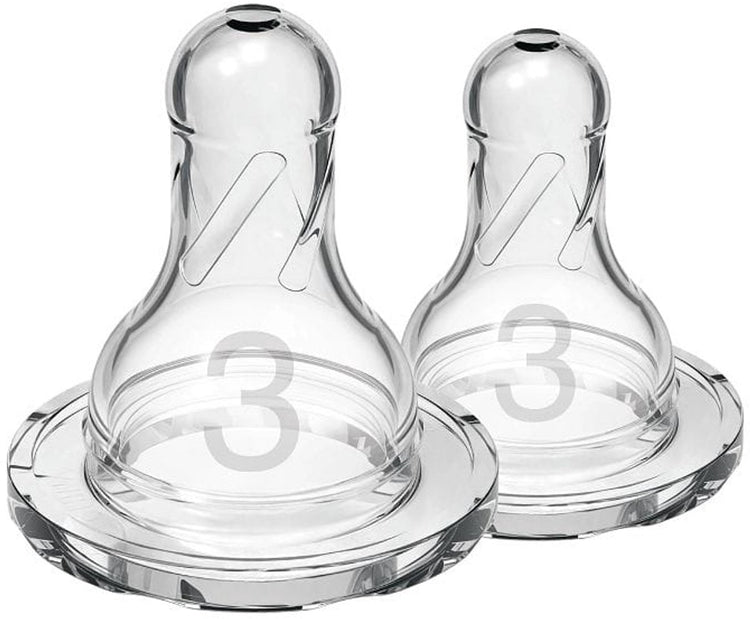Dr. brown's options+ tétine de biberon - phase 3 - biberon à col étroit - 2 pièces