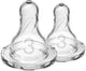 Dr. brown's options+ tétine de biberon - phase 3 - biberon à col étroit - 2 pièces