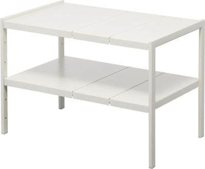 Organisateur d'armoires de cuisine Yamazaki extensible - 2 niveaux - tour - blanc