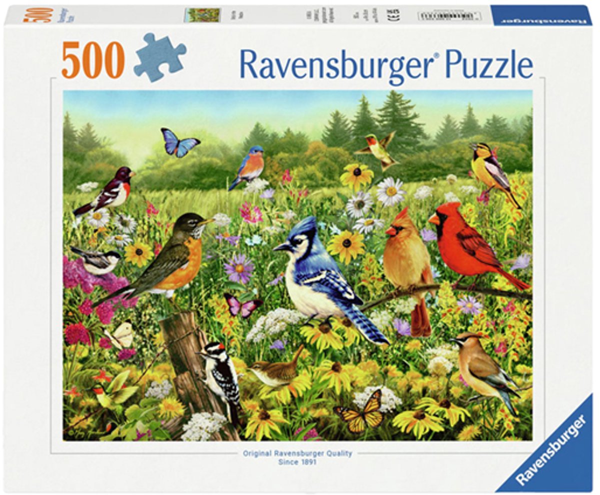 Ravensburger Puzzle Birds Puzzing dans la prairie, 1000st.