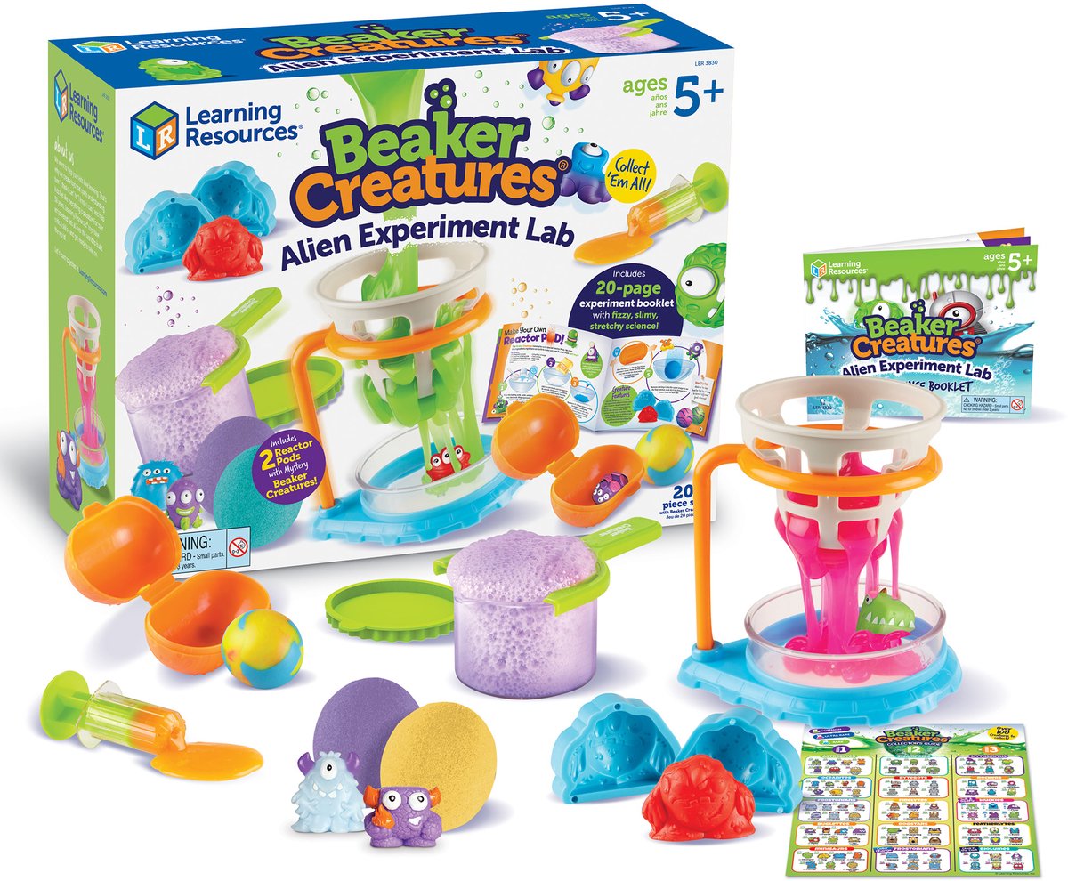 Laboratoire d'expérimentation extraterrestre Beaker Creatures® de ressources d'apprentissage - 3+