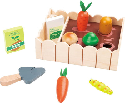 Lelin Toys Coffret de Jeu Potager en Bois Lelin® – Jouets en Bois pour Jardinage et Jeux de rôle – Jouets éducatifs – à partir de 2 Ans