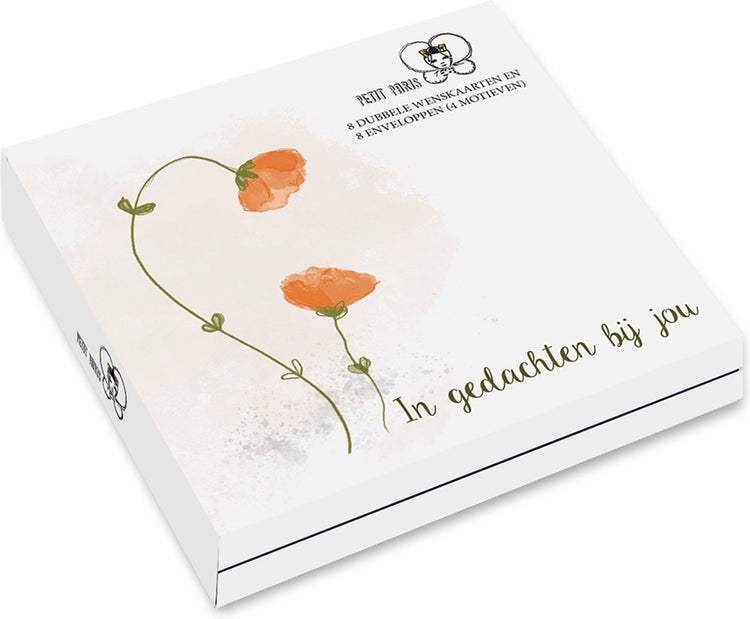 Porte-cartes Petit Paris - coquelicot