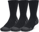 Under armour ua performance tech 3pk crew-blk chaussettes de sport unisexes - noir - gris jet