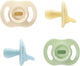 Tommee tippee sucette ultra-légère stayput - 0-6 mois - lot de 4 - sucette monobloc en silicone - bleu
