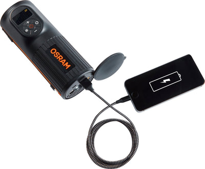 Gonflage des pneus Osram 2000 incl. banque de puissance