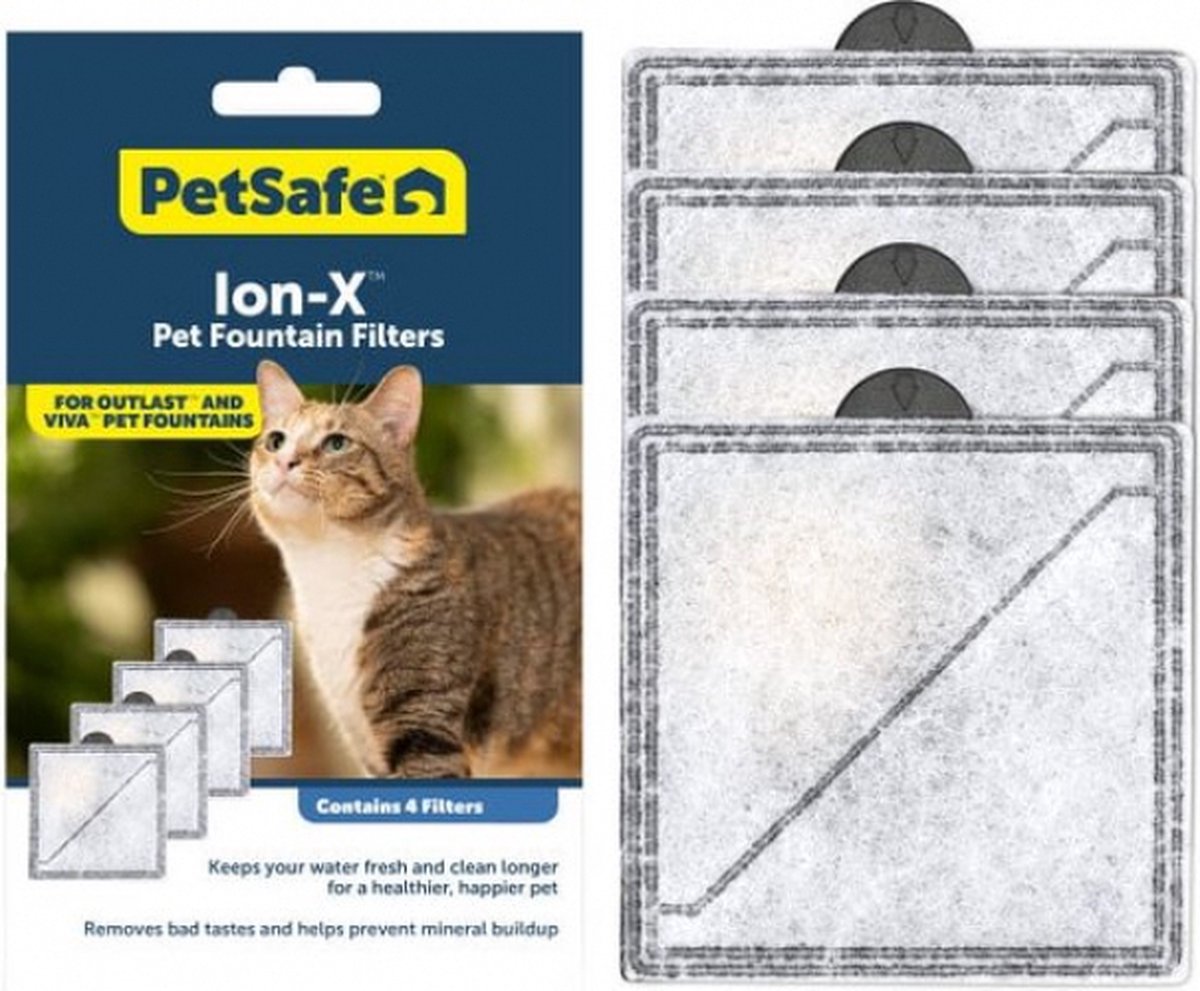 Petsafe - filtres pour fontaine pour animaux de compagnie ion-x - paquet de 4