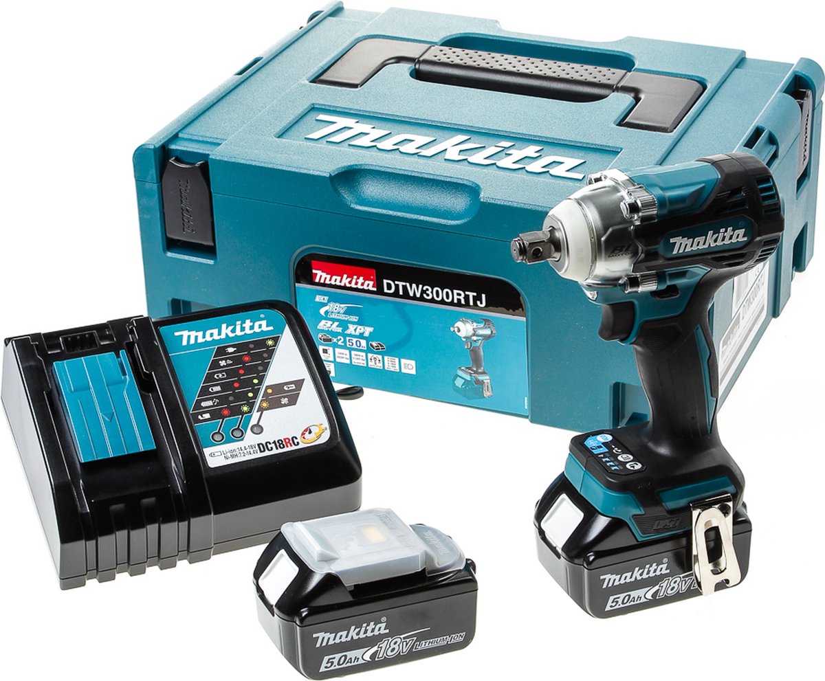 Clé à chocs sur batterie Makita 1 2 18v 5,0ah