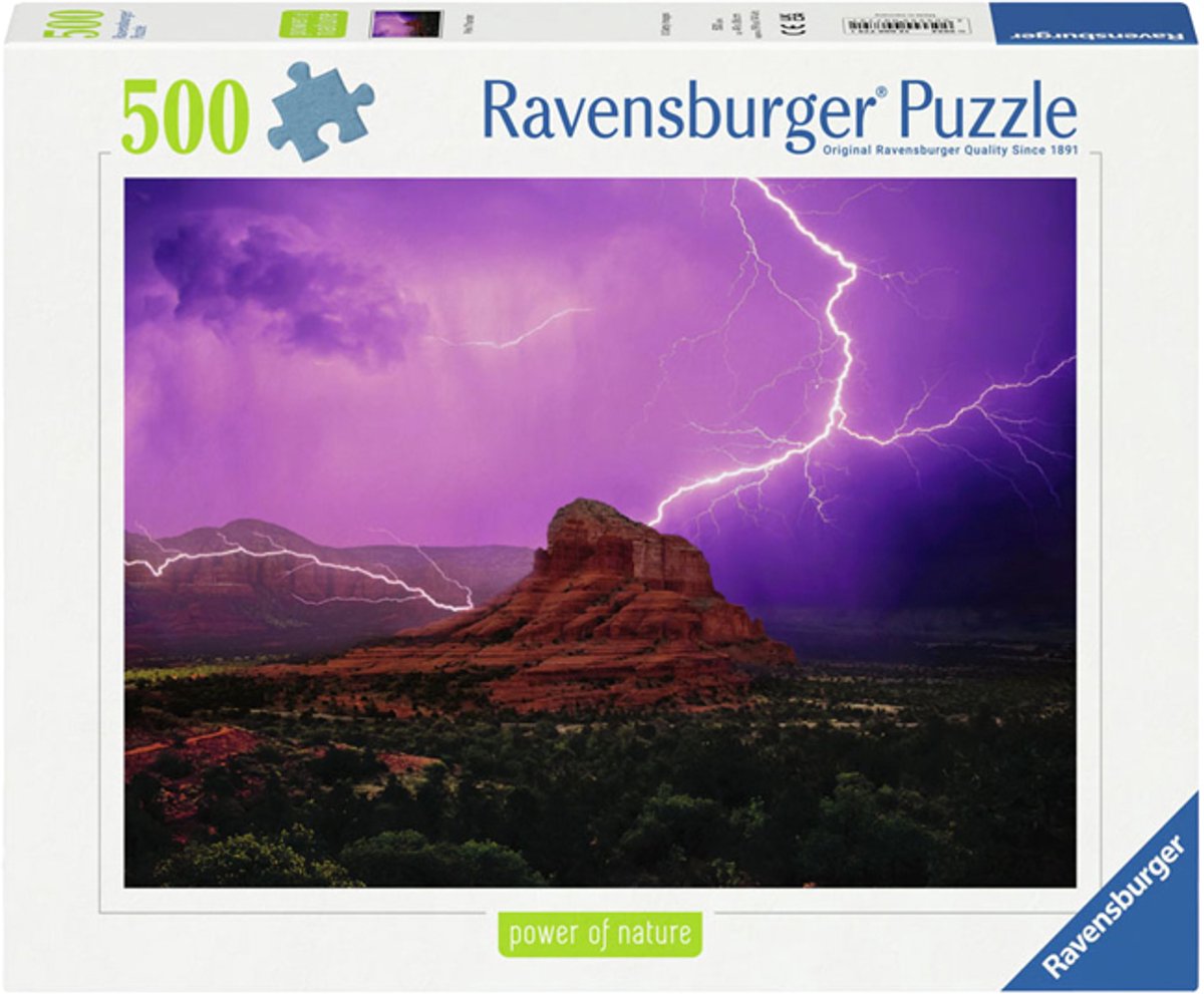 Ravensburger Puzzle Jigsaw Pinke GewitterStimmung, 500e.