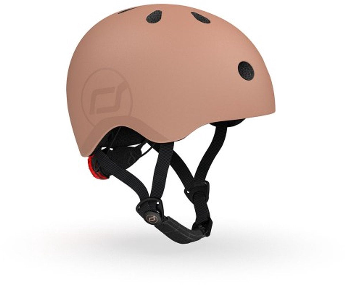 Scoot and ride - casque enfant - taille s m - moka - réglable - 51-55 cm