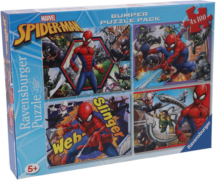 Puzzle Spiderman 4 sur 1 100 pièces