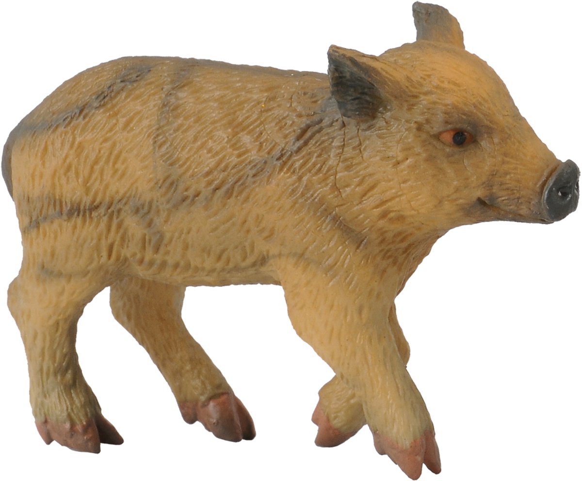 Figurine Collecta - cochon sauvage marchant -(s) - peint à la main - miniature