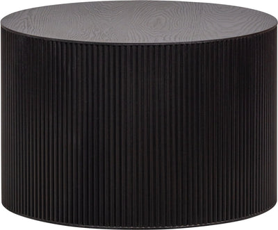 Table d'appoint Woood sanne - mdf - noir - 40x60x60