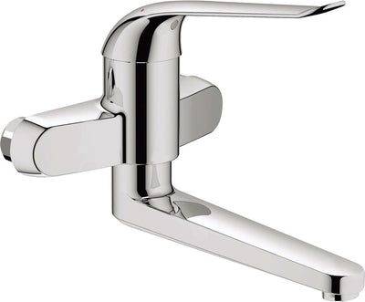 Mitigeur lavabo Grohe euro - mural avec raccord chromé