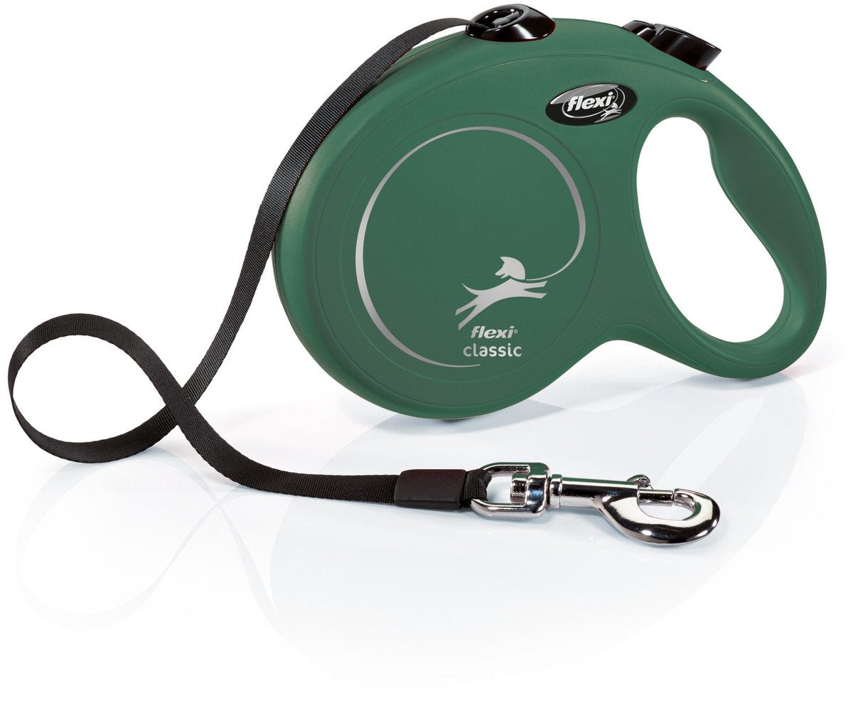 Ruban classique ligne rétractable Flexi vert olive