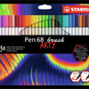 Stabilo Pen 68 Arty Felt -Tip stylos 30e.