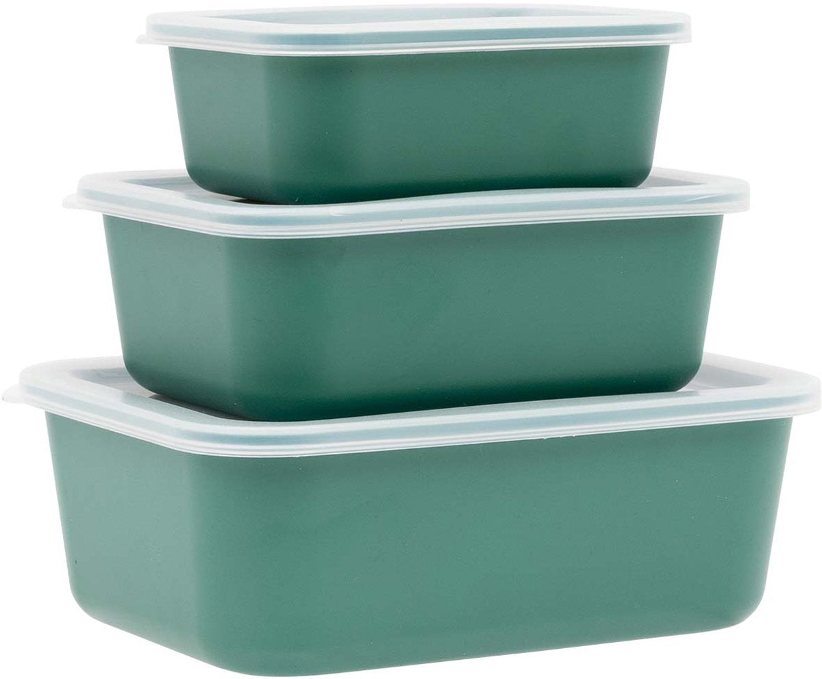 Bo-camp récipient pour aliments frais - 3 pièces - rpet - vert