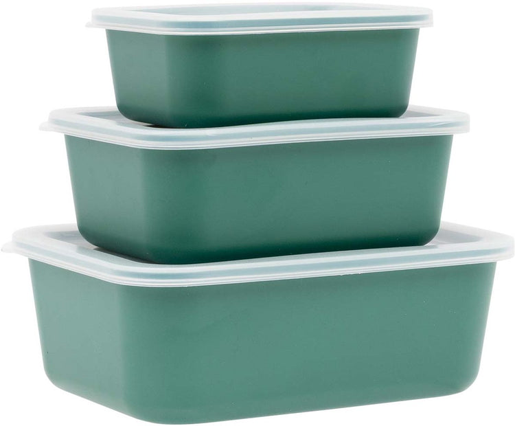 Bo-camp récipient pour aliments frais - 3 pièces - rpet - vert