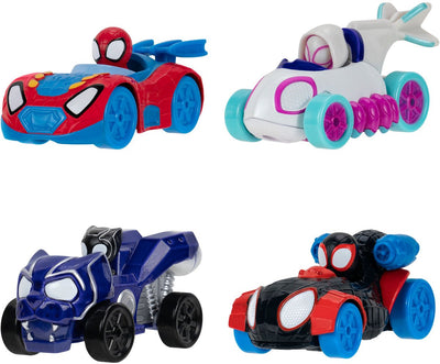 Jazwares Spidey et ses incroyables amis - voitures miniatures en métal, 4 pcs.