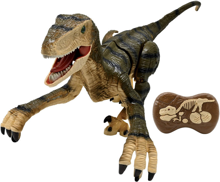 Dinosaure vélociraptor Lexibook RC sur télécommande avec effets sonores réalistes