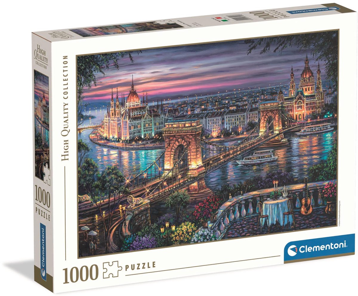Ty Clementoni Lumières du Danube - Puzzle 1000 pièces Adultes - Collection de haute qualité - Puzzle atmosphérique à partir de 14 ans