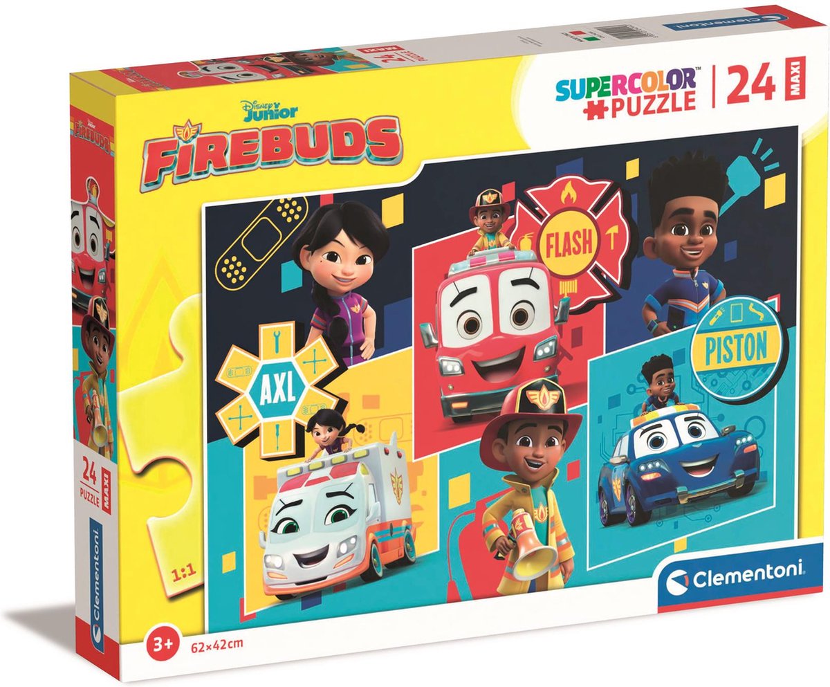 Clementoni - puzzle - 24 maxi pièces - Disney Firebud - puzzle enfant - à partir de 3 ans