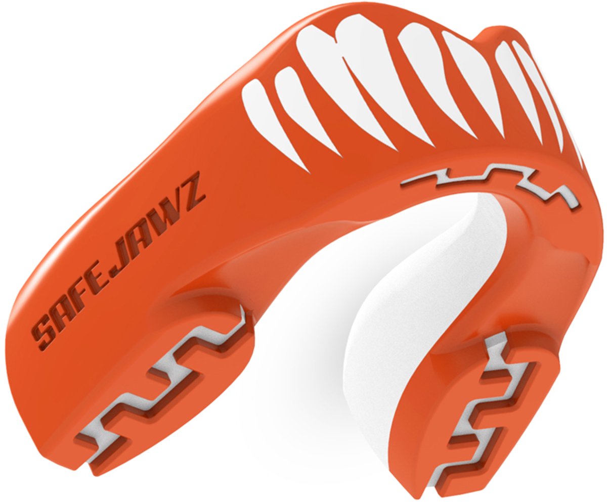Safejawz protège-dents extro-series viper rouge blanc junior