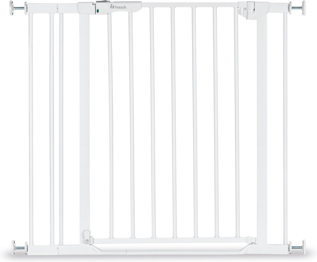 Hauck clear step autoclose 2 barrière d'escalier avec extension de 9 cm - 84 à 89 cm - blanc