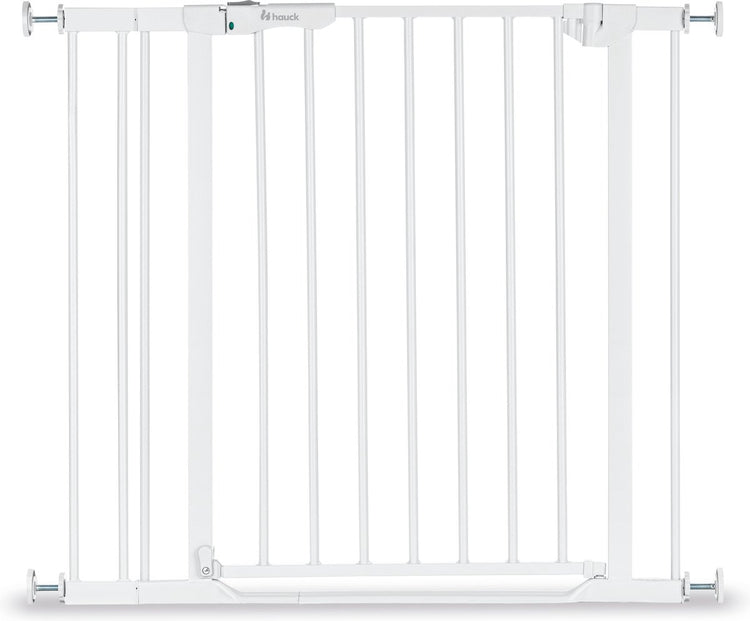 Hauck clear step autoclose 2 barrière d'escalier avec extension de 9 cm - 84 à 89 cm - blanc