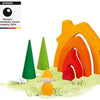 Goki Wooden Dwarf House Building Blocs, 7DLG.