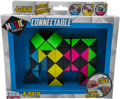 Pack de 4 puzzles magiques connectables