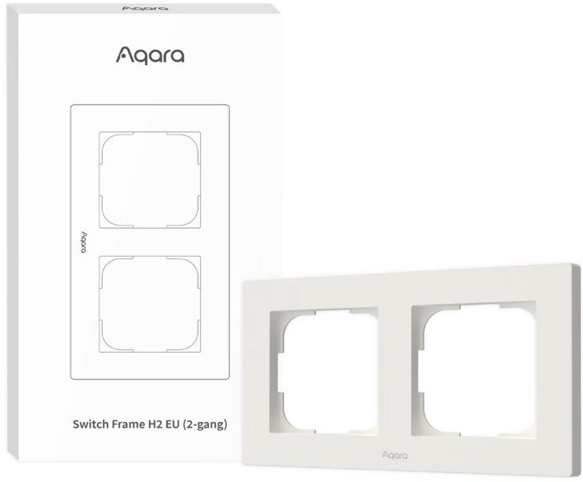 Cadre d'interrupteur Aqara h2 eu 2 gangs (blanc)