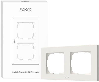 Cadre d'interrupteur Aqara h2 eu 2 gangs (blanc)