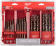 Jeu de forets à métaux Milwaukee - 25 pièces - rouge cobalt
