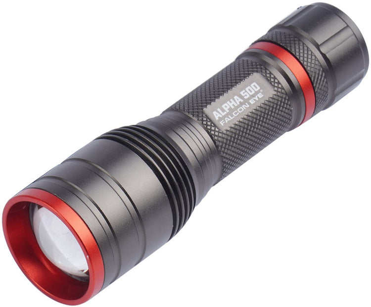 Sélectionné par brotheroutdoor falcon eye - lampe de poche alpha 500 - stroboscope - focus - 500 lm - noir