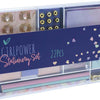 Papeterie Set Gold Purple, 22dlg.