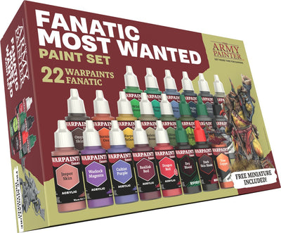 Le peintre de l'armée, fanatique des peintures de guerre les plus recherchés 22 x 18 ml de peinture acrylique, peinture de passe-temps miniature, peinture de qualité pour les jeux de guerre miniatures