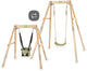 Exit toys exit silvi balançoire en bois évolutive - équipement de balançoire pour l'extérieur - enfants