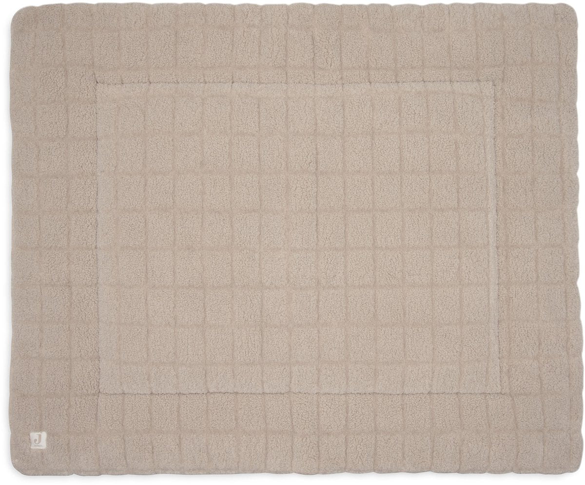 Jollein couverture de parc bébé - 75x95cm - peluche de parc - polyester - sable chaud